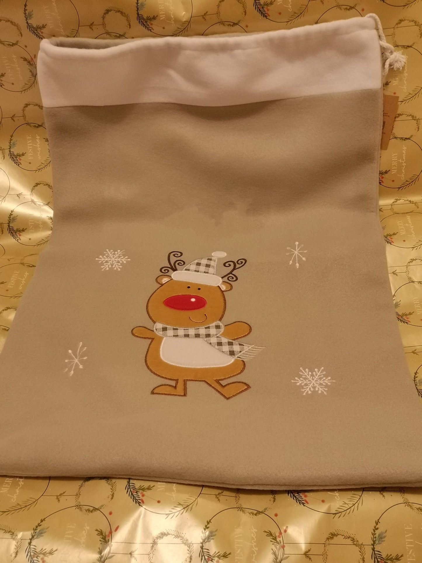 Reindeer Christmas Sack