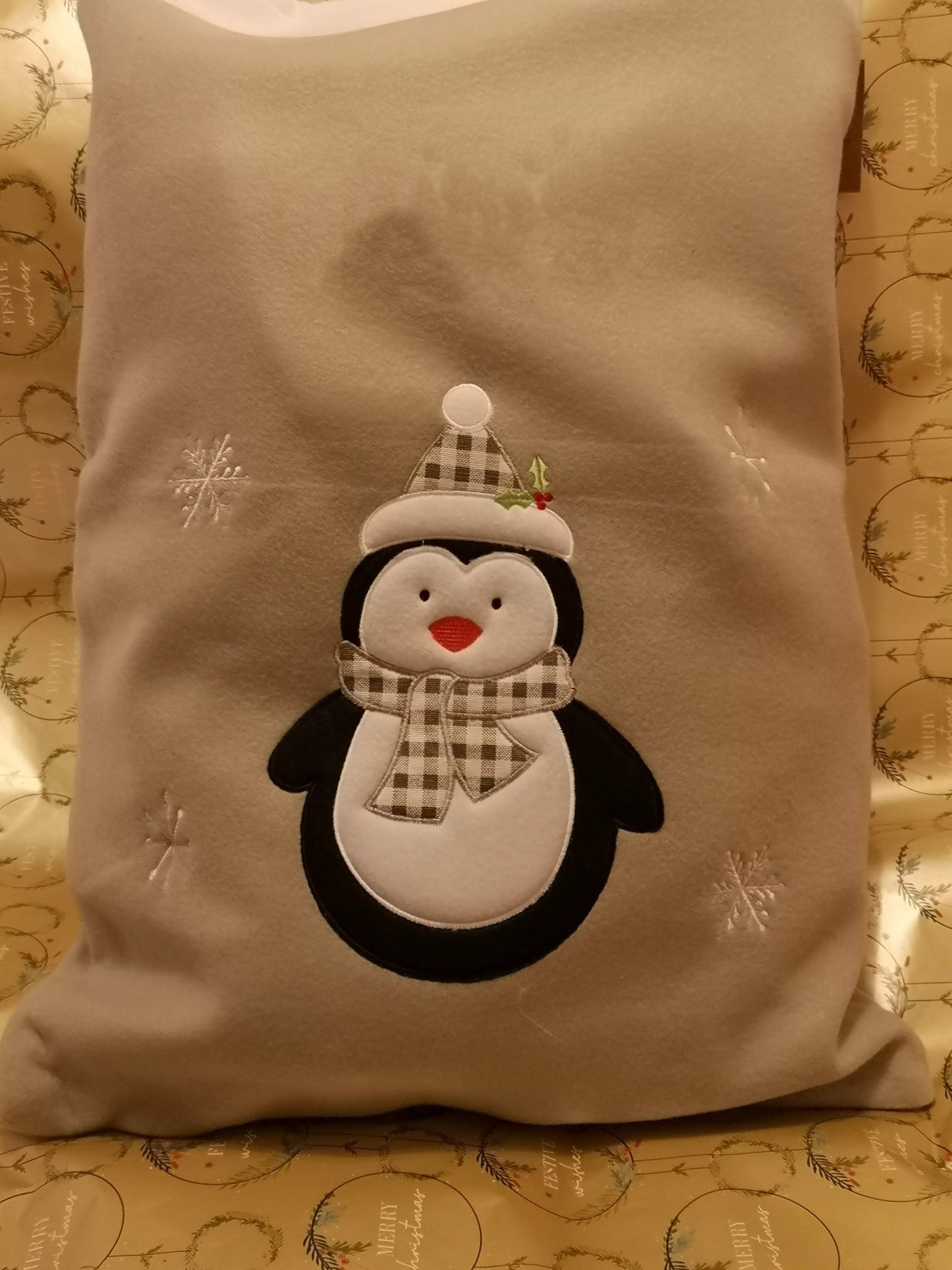 Christmas Penguin Sack