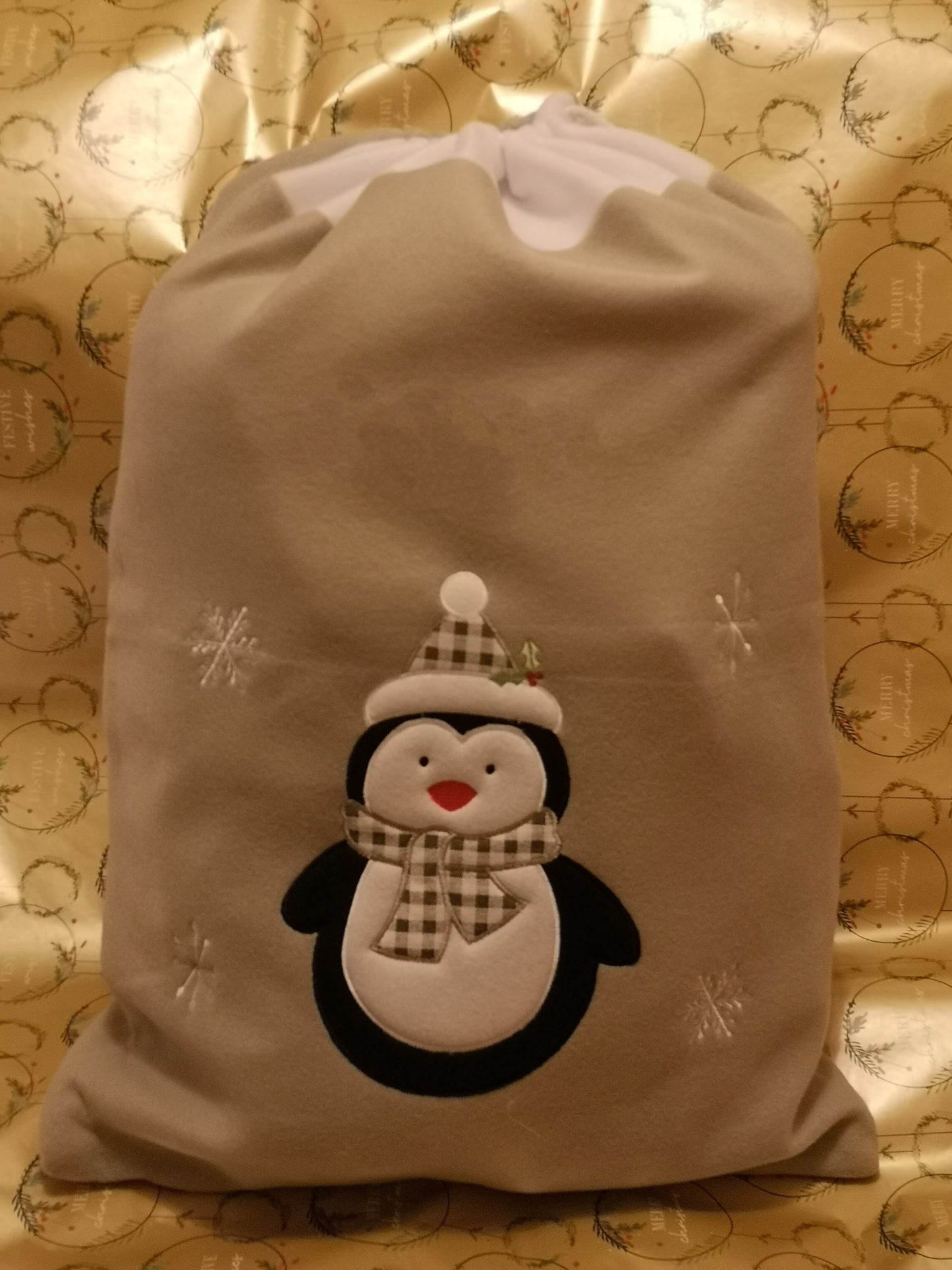 Christmas Penguin Sack