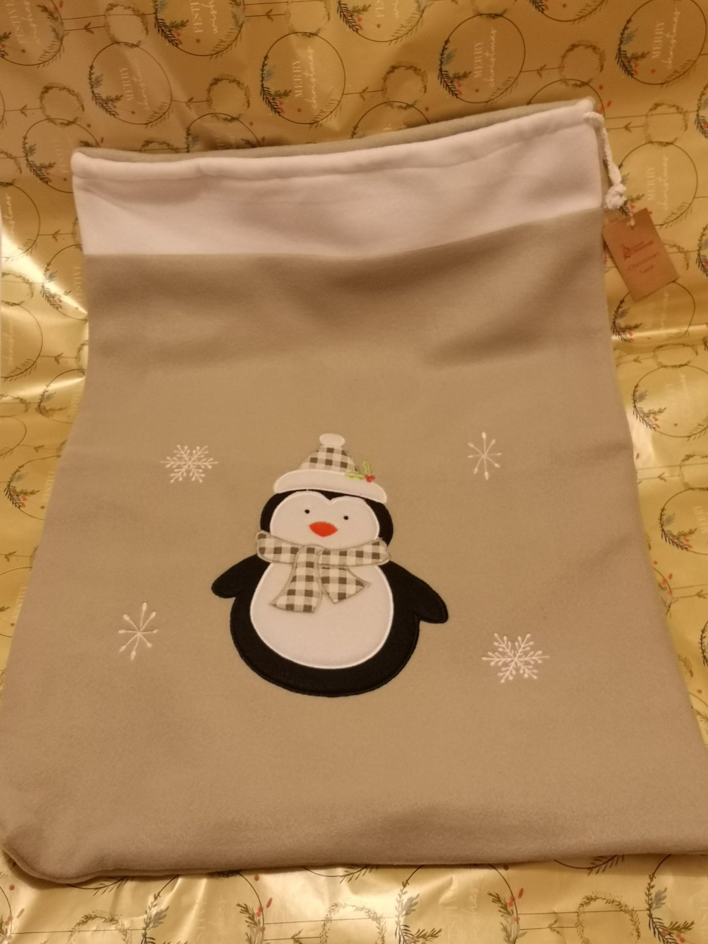 Christmas Penguin Sack